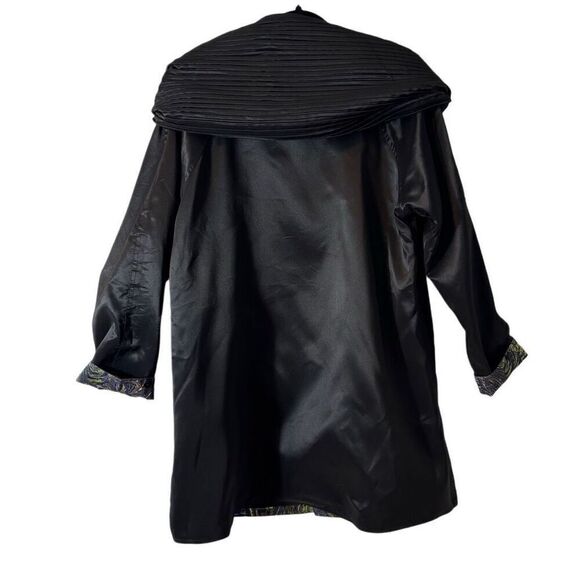 Oopera reversible fine art Van Gogh Starry Night print & black raincoat w hood S - Picture 6 of 13